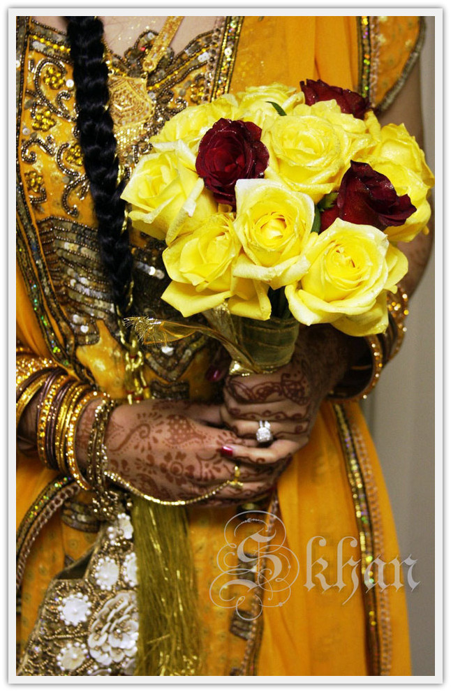 Yellow and Red Roses Mayoun 1 Bridal Bouquet